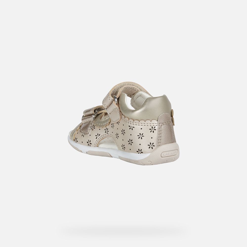 Geox Sandals Beige Tapuz Girl - Geox Baby Shoes - BUPMHD952